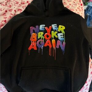 Black NBA Youngboy Hoodie with Colorful Graphic